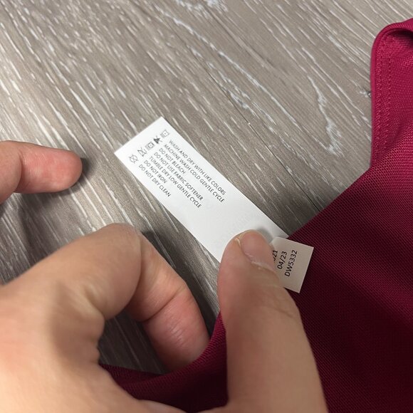 NWT 90 Degree By Reflex Lux Active Tennis Dress in Beet Red Sz S - Picture 5 of 9